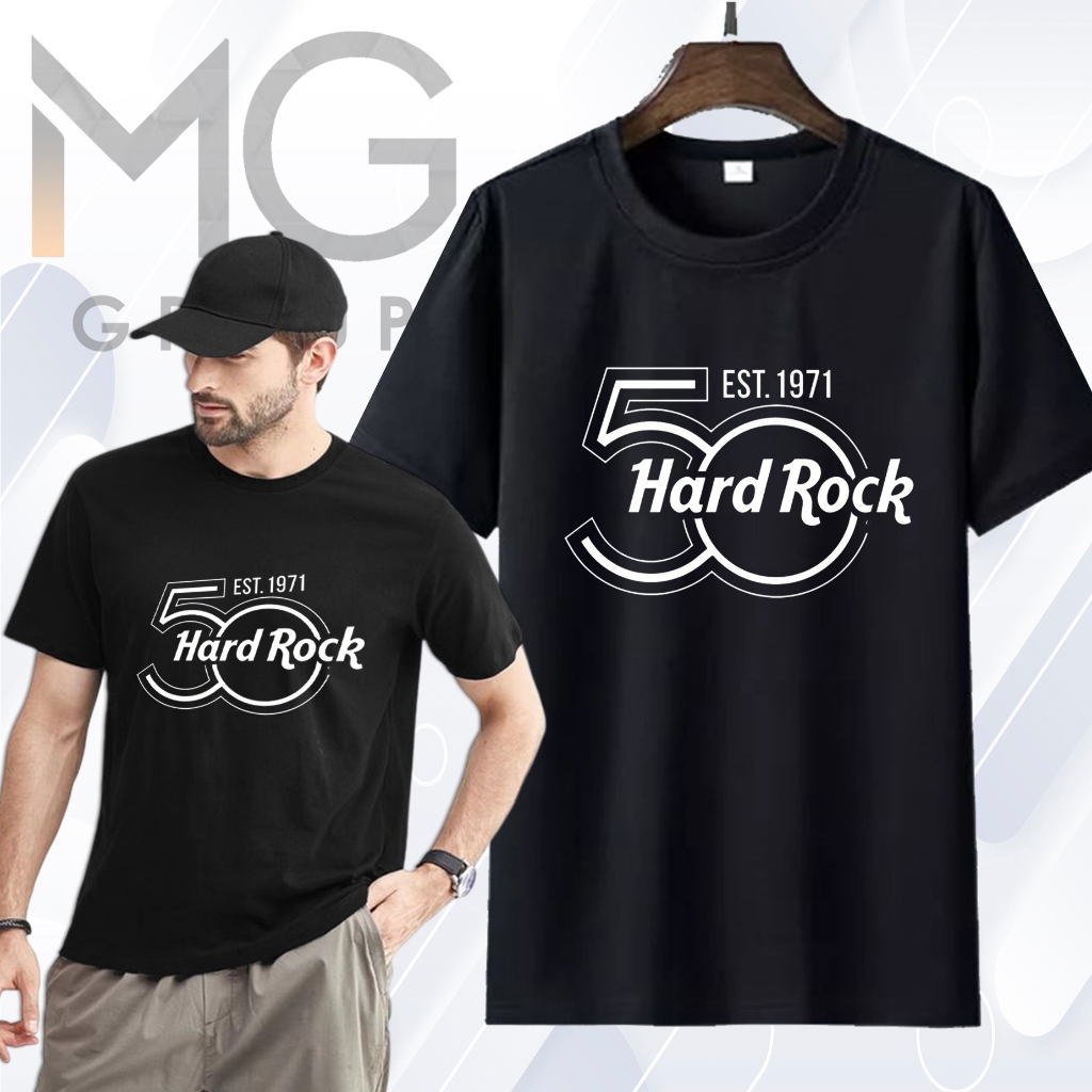 Kaos Distro HARD ROCK Cafe Bali - LAS VEGAS Baju HardRock Music Hitam Putih Band Premium HCK6-10
