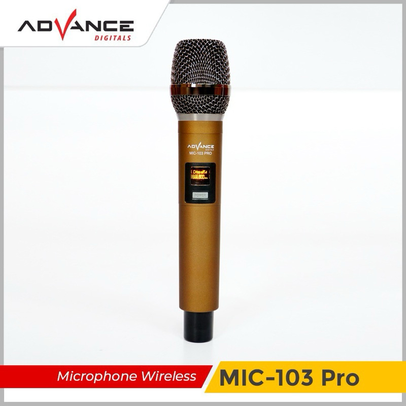 Advance Digitals Audio Mic-103 PRO Microphone Wireless Single Mik