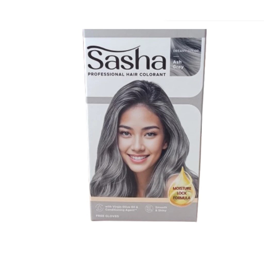 Sasha Hair Color Ash Gray