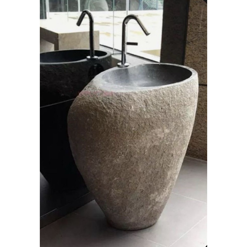 PEDESTAL KAKI BATU ALAM + LUBANG TEMPAN KRAN