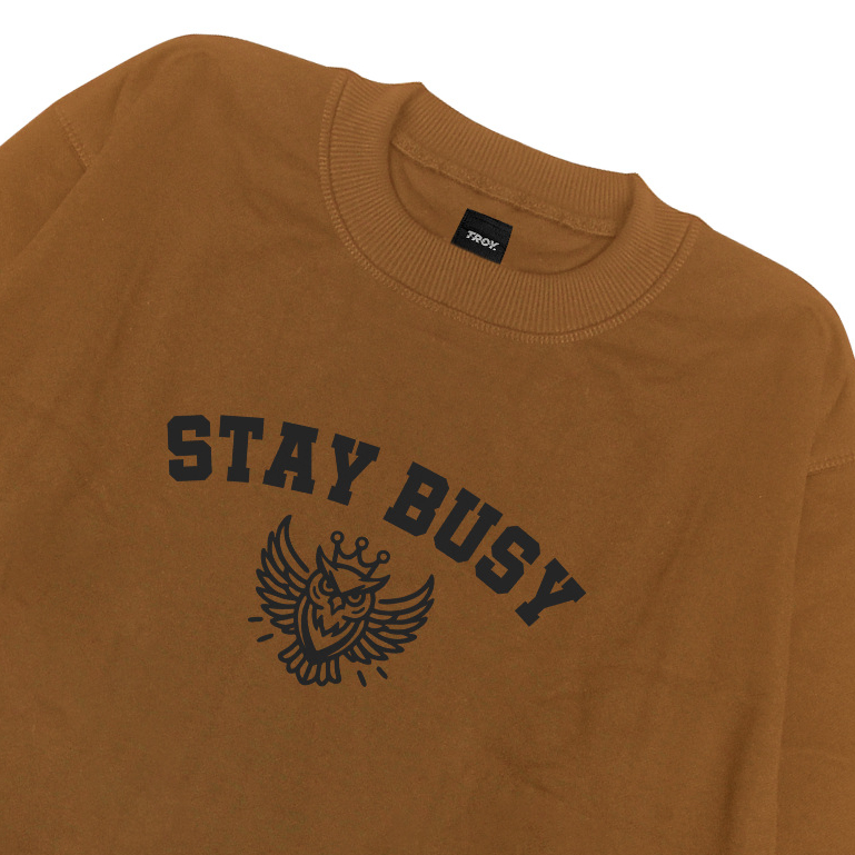 Troy Company Sweater Crewneck Old Mustard Crown - Sweater Crewneck Pria Mustard SW 2857