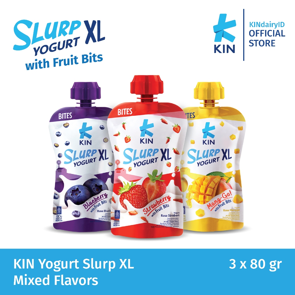 

KIN Yogurt Slurp XL Mixed Flavors 3x80gr