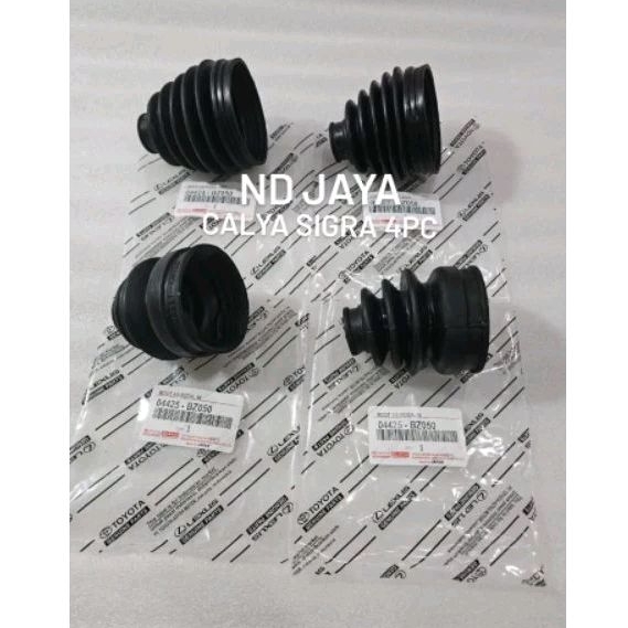 BOOT AS RODA KARET CV JOINT CALYA SIGRA 1SET 4PCS LUAR DALAM
