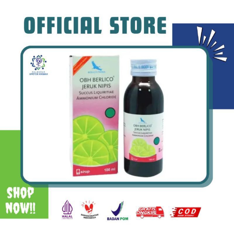 

OBH Berlico Jeruk Nipis Obat Batuk Berdahak Syrup