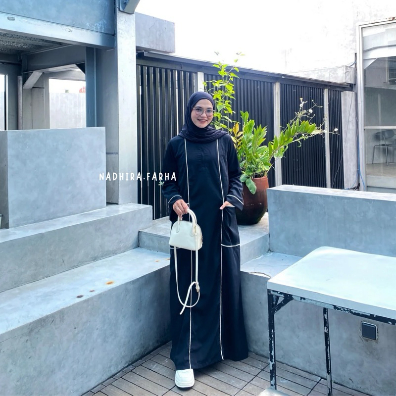 Shahia Abaya - Abaya Turkey - Abaya Basic Hitam