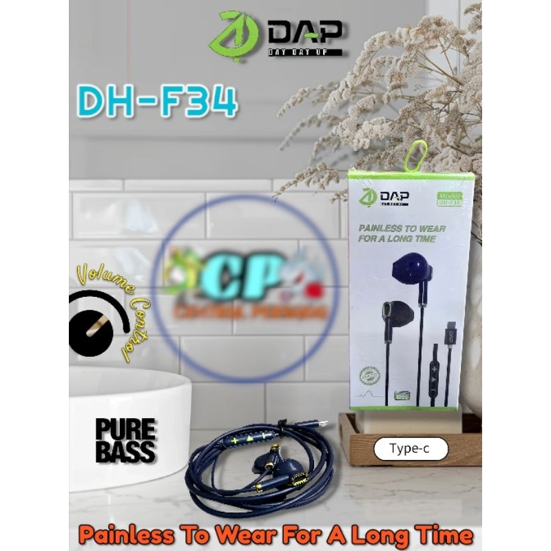 Headset Earphone HF HS DAP DH-F34 Type C Bass