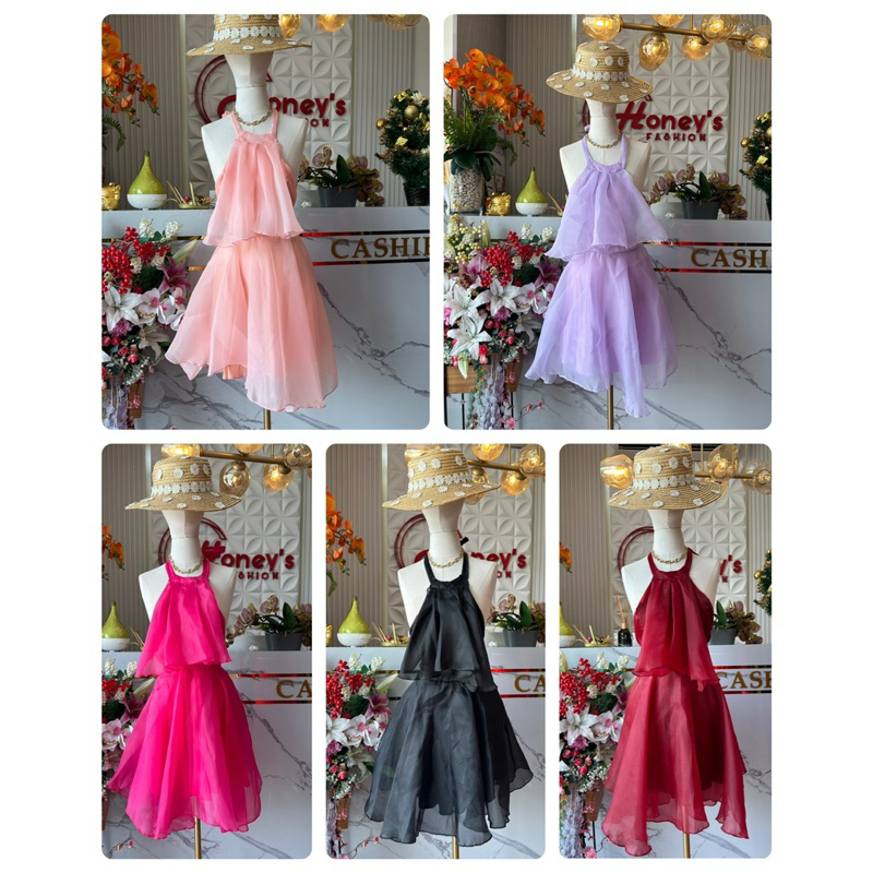 Mini Dress backless chiffon