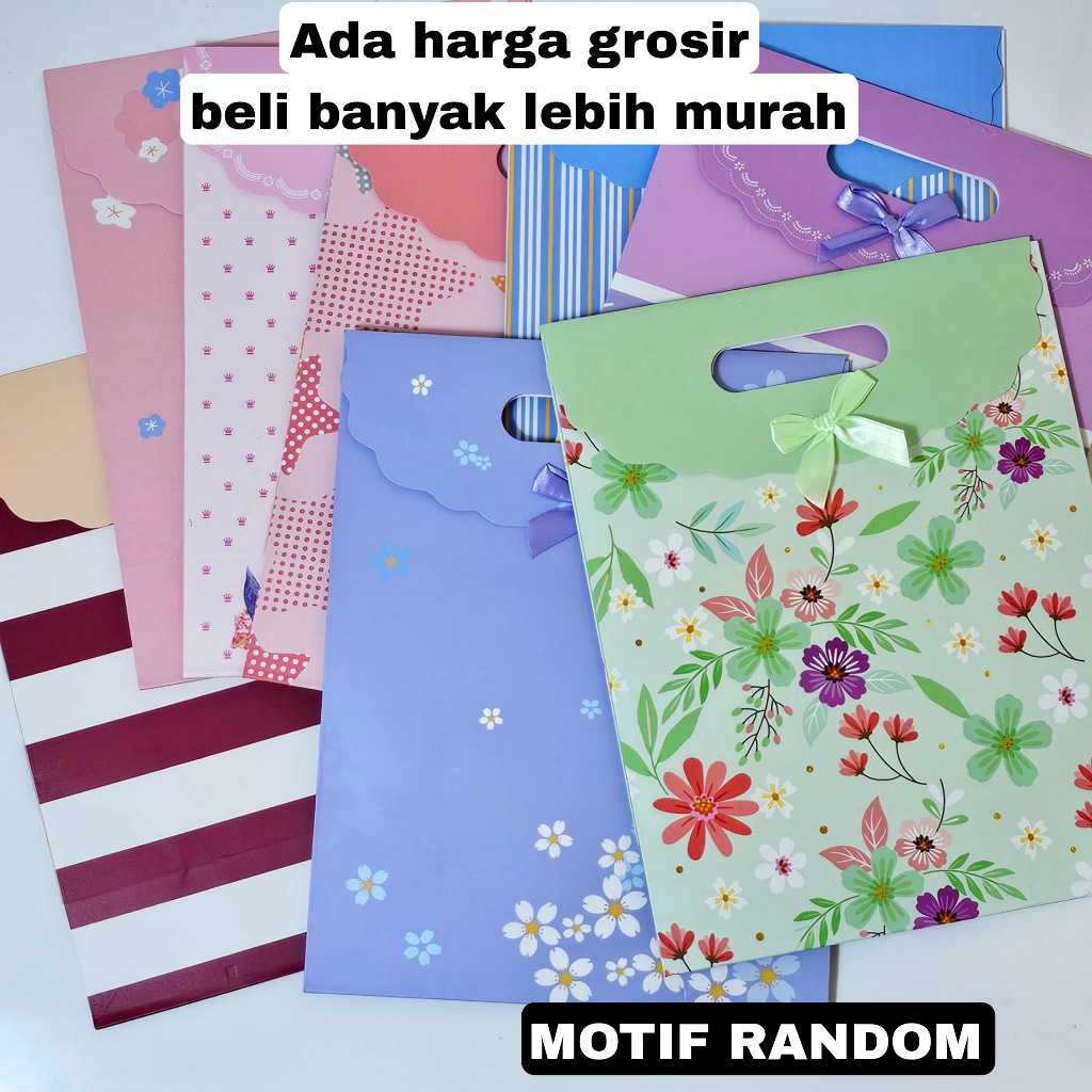 

GG Hand Bag Kado FG-4(XL)(minimal 6) / Goodie Bag / Tas Serbaguna / Tas Tenteng/Tas Kado/Tas Hadiah