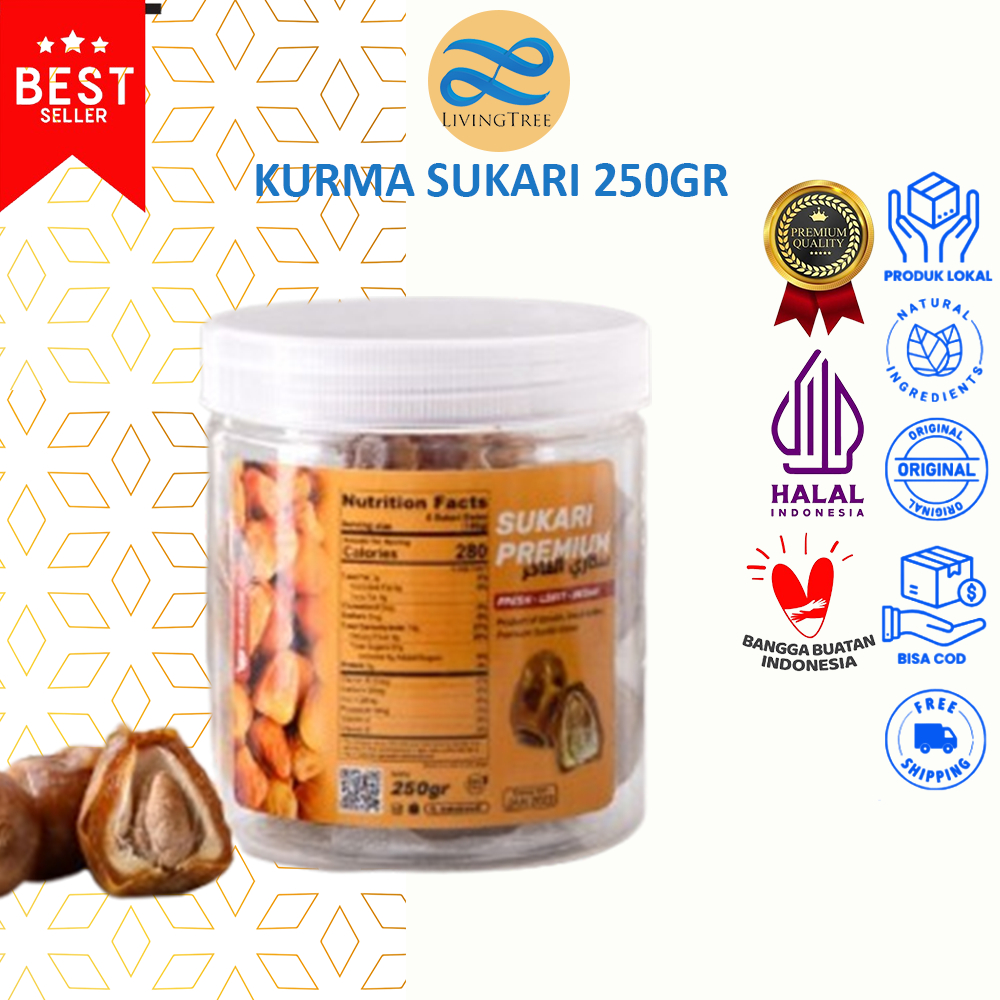 

250gr Kurma Sukari | kurma Sukkari | Kurma raja murah