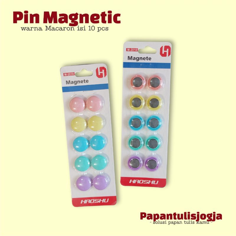 

Pin Magnet / Magnetic Pin Papan Tulis Aesthetic Macaron 20mm