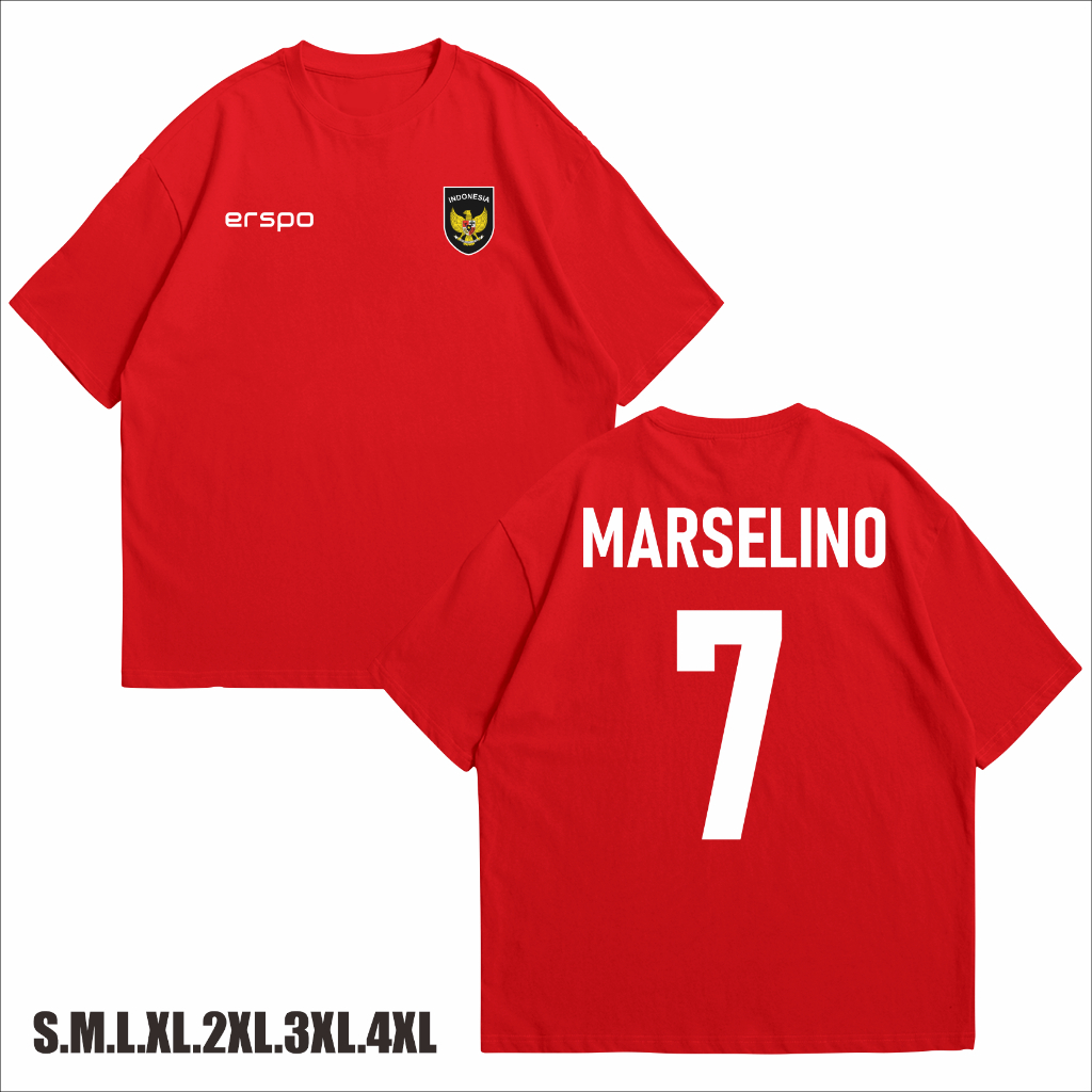 Kaos Baju Sepak Bola Timnas Indonesia Marselino 7