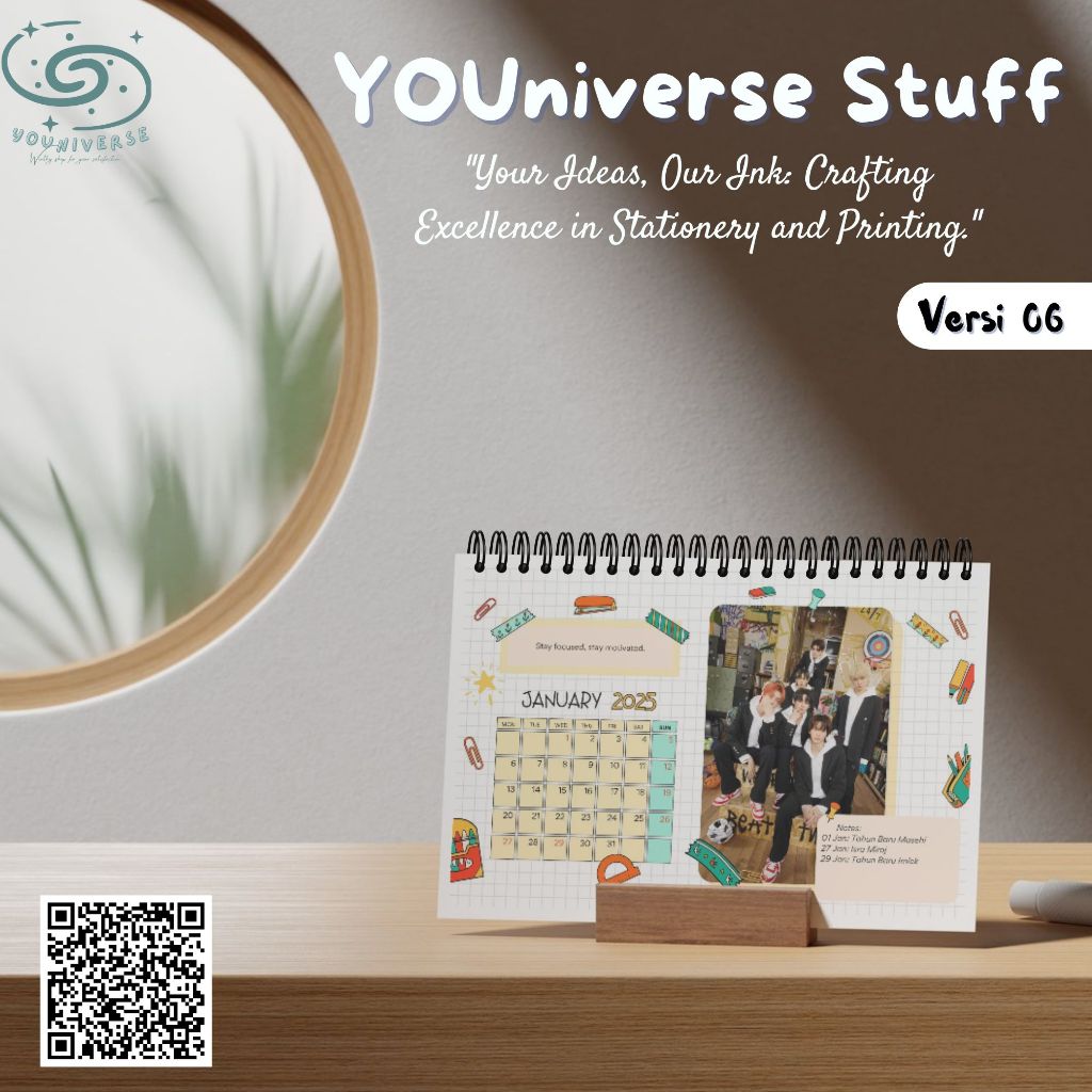 

TWS Summer Beat Kalender Meja 2025 / Desk Calendar 2025 A5 Murah K.Pop version