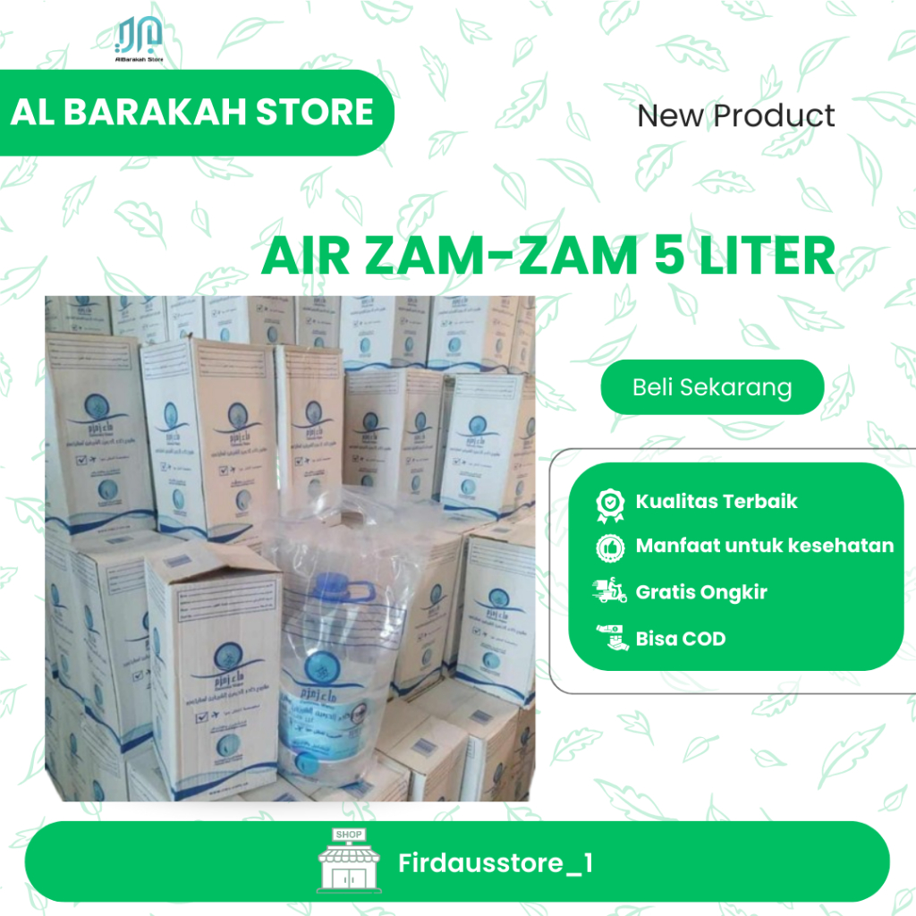 

Air Zam-Zam 5Liter Original Asli Arab Saudi
