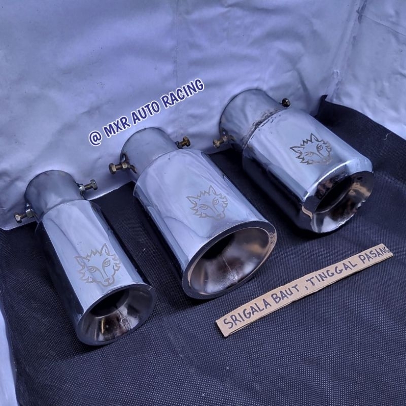 Knalpot Srigala/ gukguk model baut tinggal pasang Truk turbo, Non turbo, elf, L300, mobil bensin/ so