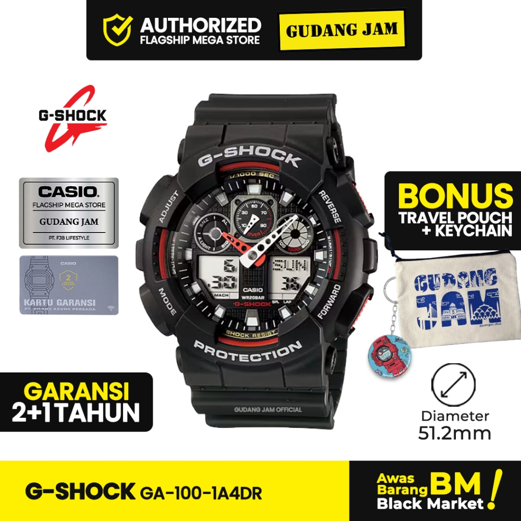 Jam Tangan G-Shock GA-100-1A4DR GA-100-1A GA-100 GA100 GA 100
