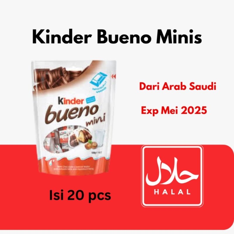 

Kinder Bueno Minis Coklat Impor Arab