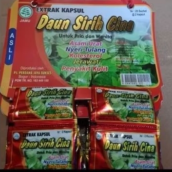 DAUN SIRIH CINA ORI KAPSUL ASAMURAT