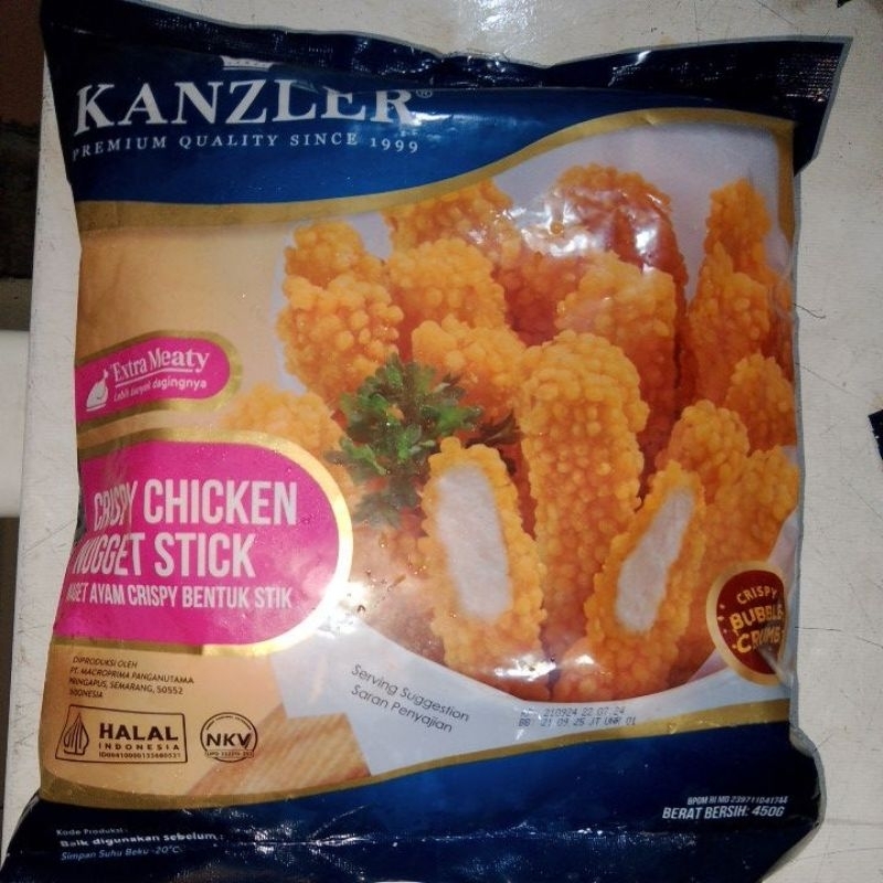 

KANZLER CRISPY CHICKEN NUGGET STICK 500g