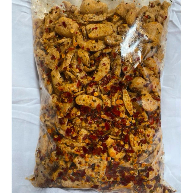 

Otak Otak Crispy Chili Oil 250gr / Otak Otak Pedas isi 250 Gram