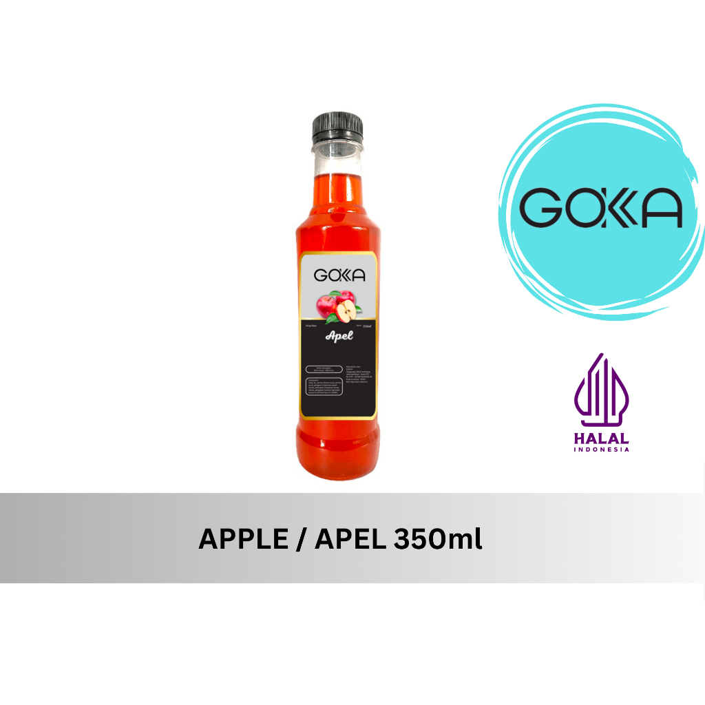 

GOKKA Sirup Minuman Rasa Apel 350ml Syrup