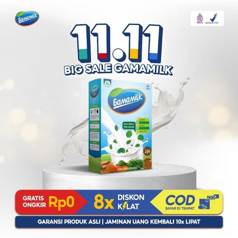 

( DISKON ) Gamamilk Original Herbal - Susu Kambing Etawa Plus Gamat Spesialis Nyeri Sendi Tulang Paket Spesial