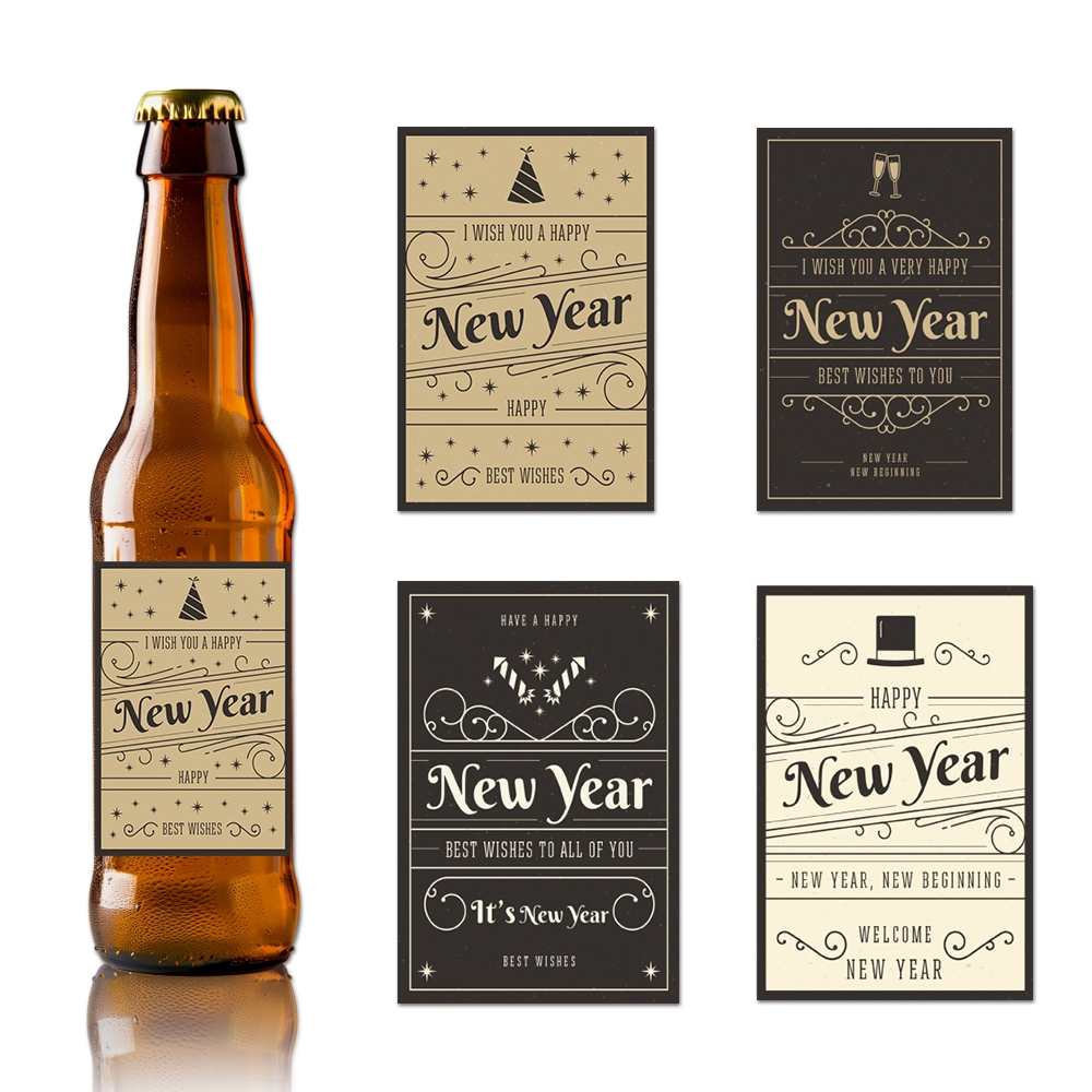 

Rhebar Stiker Tahun Baru | Sticker Label Happy New Year | Stiker