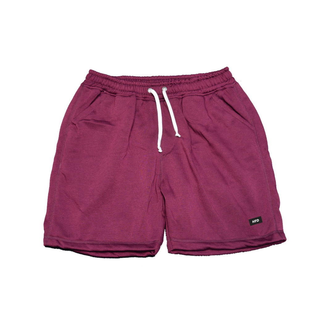 HFD Celana Pendek Boardshort Burgundy Pria Wanita Premium Original Tebal