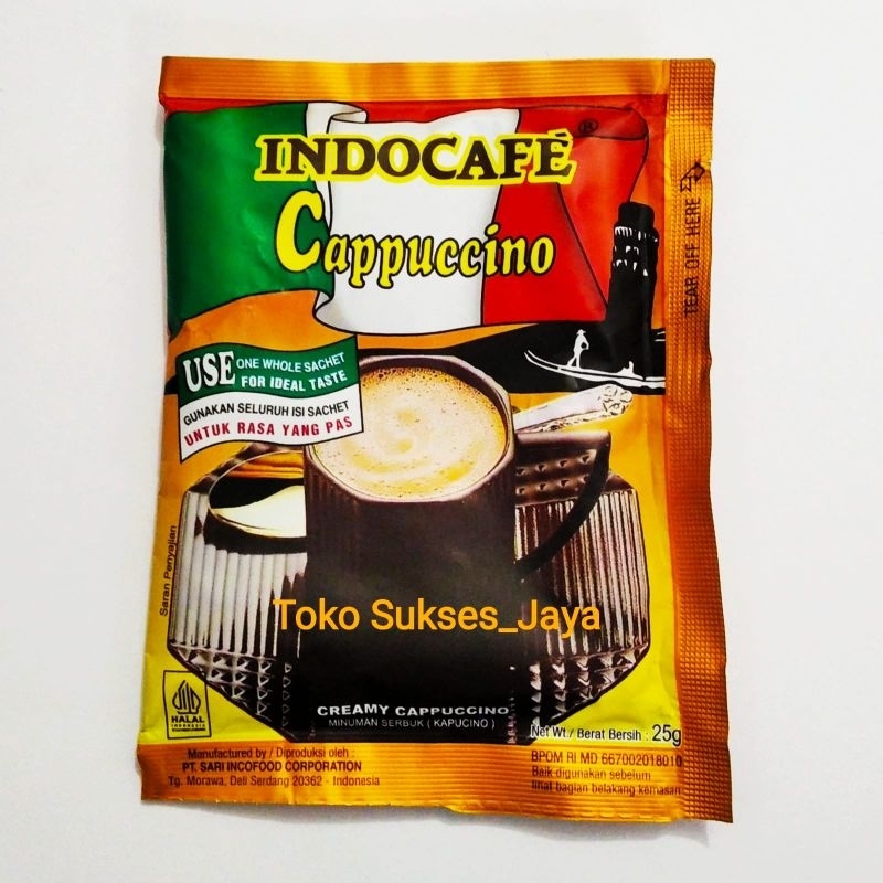 

Termurah! INDOCAFE CAPPUCCINO @25 GRAM