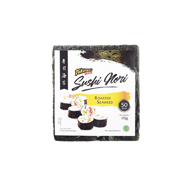 

Tokinori Nori Sushi Halal Rumput Laut non msg isi 50 lembar nori dried seaweed kimbap sushi