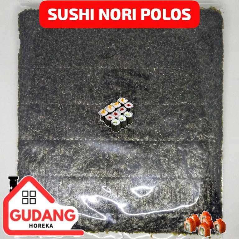 

SUSHI NORI 5 SHEET / SUSHI NORI POLOS 5 LEMBAR / YAKINORI SUSHI NORI POLOS GRADE A NORI 5 LEMBAR