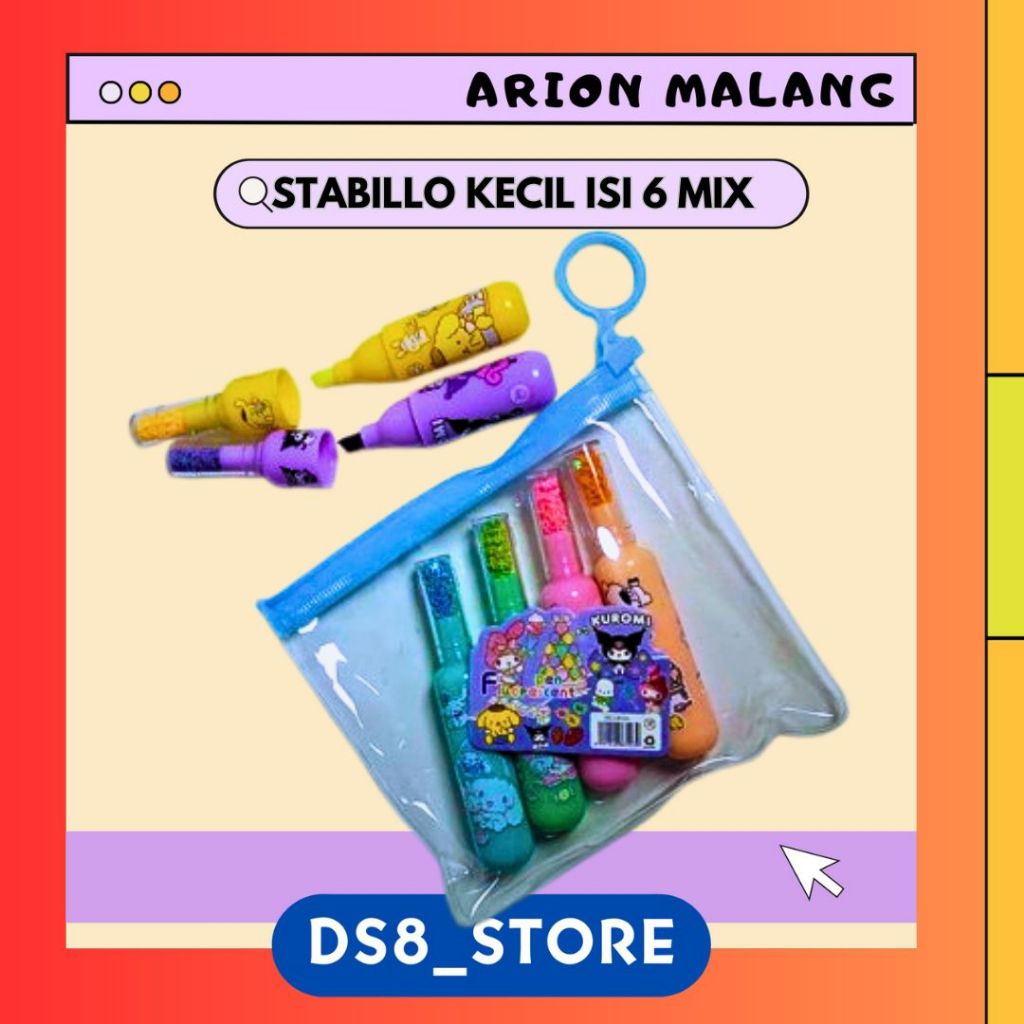 

STABILLO KECIL ISI 6 MIX