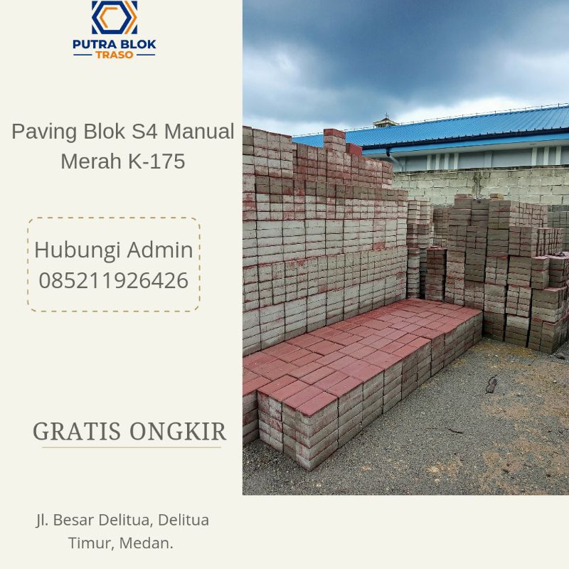 Paving Block S4 Manual Merah K-175