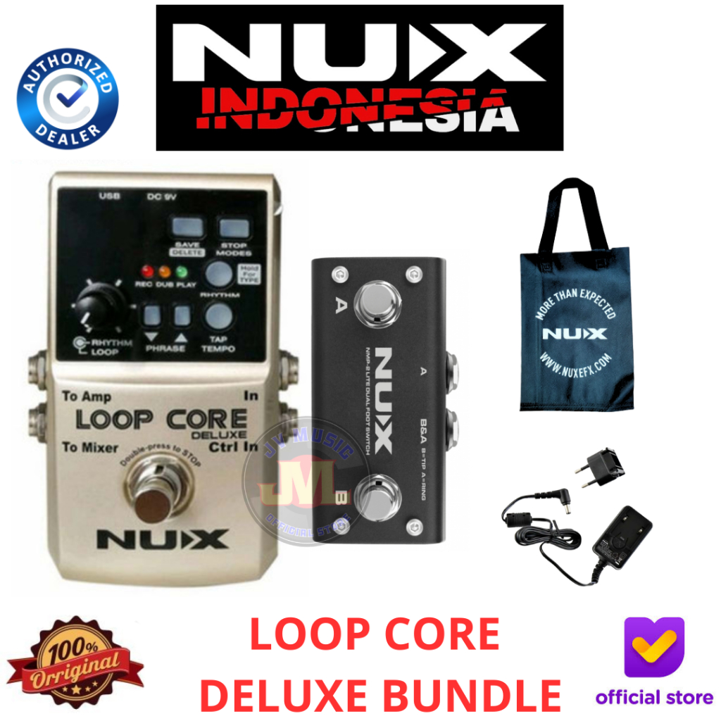 Nux Loop Core Deluxe Bundle Pedal Efek Gitar
