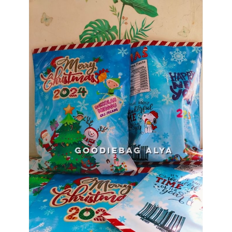

POUCH SNACK NATAL CHRISTMAS RESLETING/HAMPERS NATAL CUSTOM UK.30x45 cm