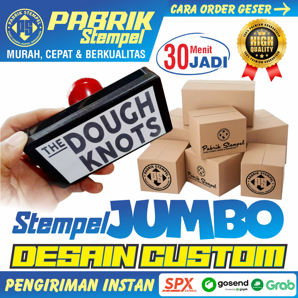 

Cetak Stempel Jumbo Custom Flash Cap Branding Kardus Packing Kemasan Box Label Fragile Ukuran Besar