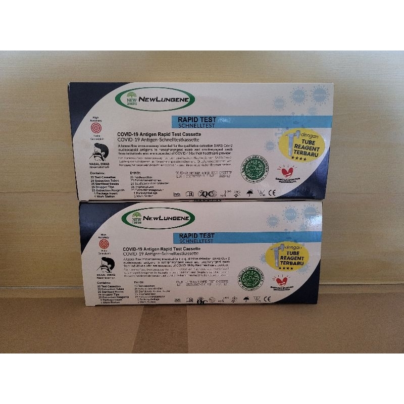New Lungene Nasal Ecer Swab Antigen Alat Test Covid Original