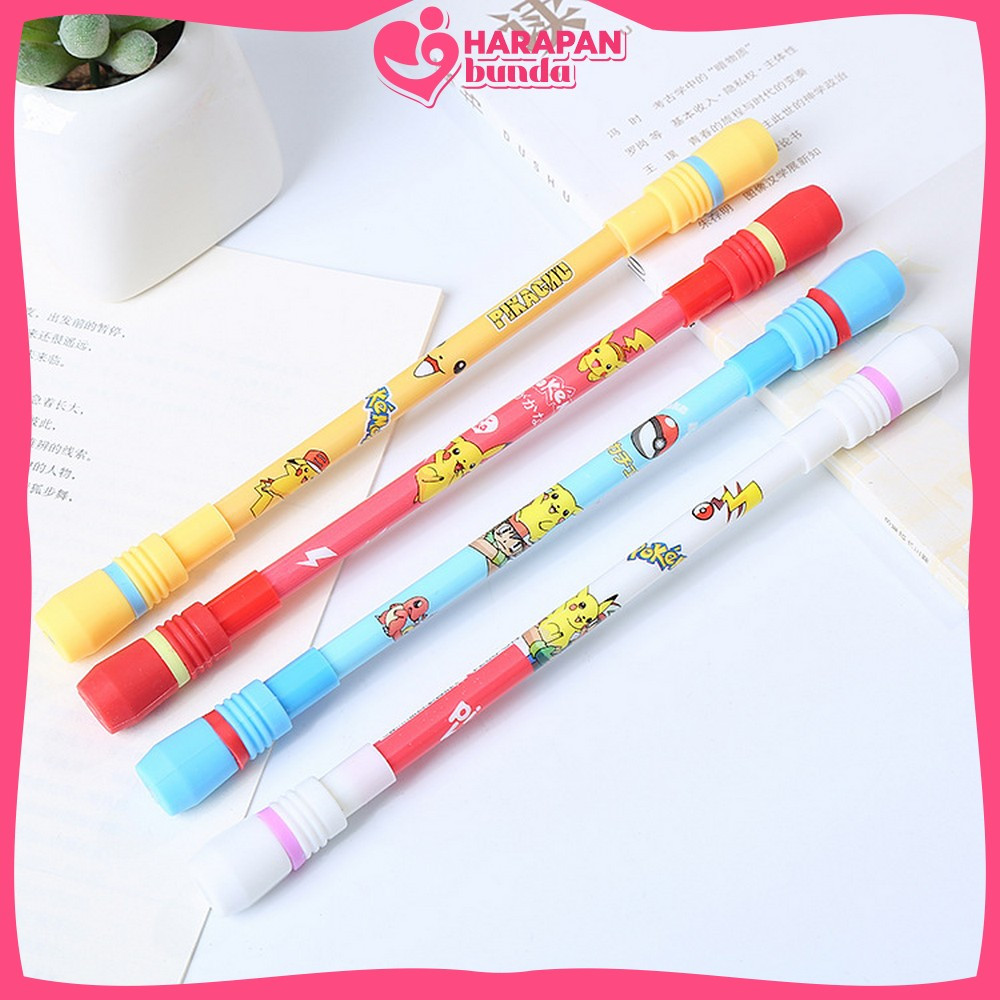 

Pena Pulpen Putar Mainan Anak Pen Spinner Balance / Spinning Pen Pulpen Putar Karakter Anti Stress Harapan Bunda A38