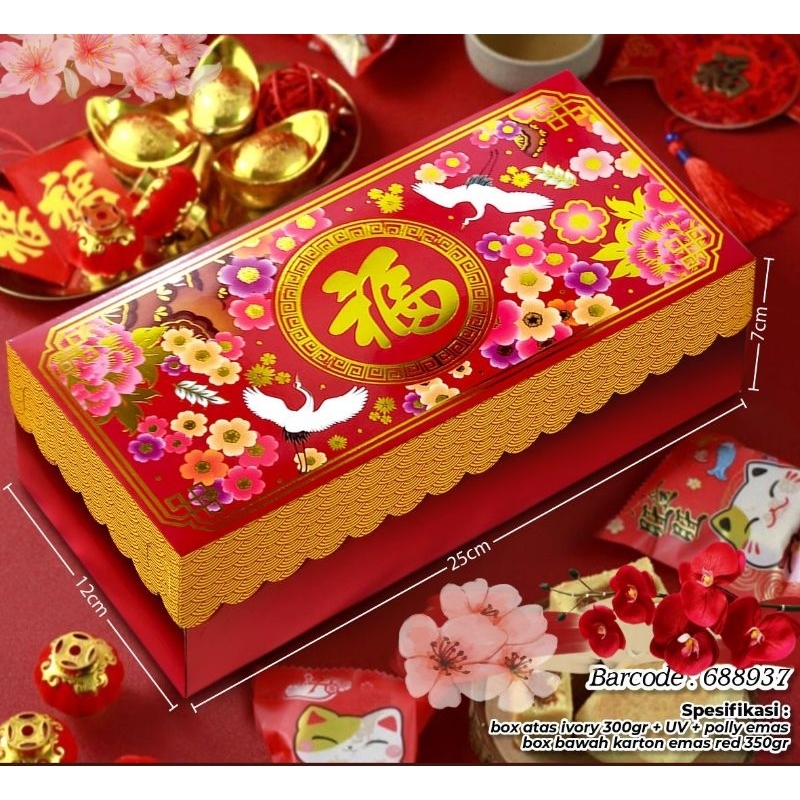 

box dus kue imlek dus bolu brownies kue imlek uk 25x12x7cm