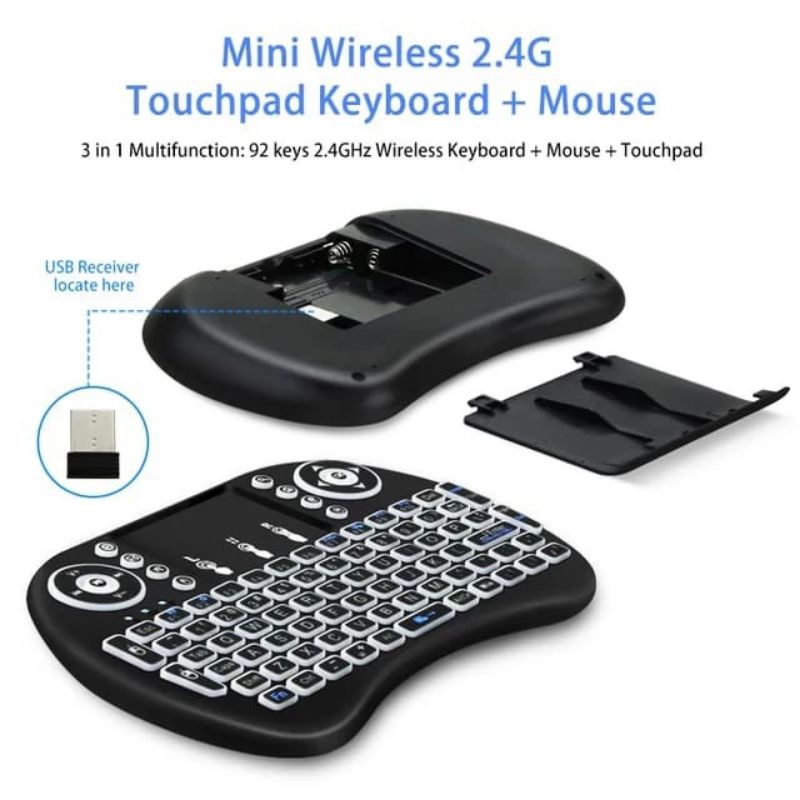 REMIU_SHOP Mini Keyboard i8 Mouse Keypad Wireless Touchpad Nirkabel Tanpa Kabel Asus Acer Lenovo
