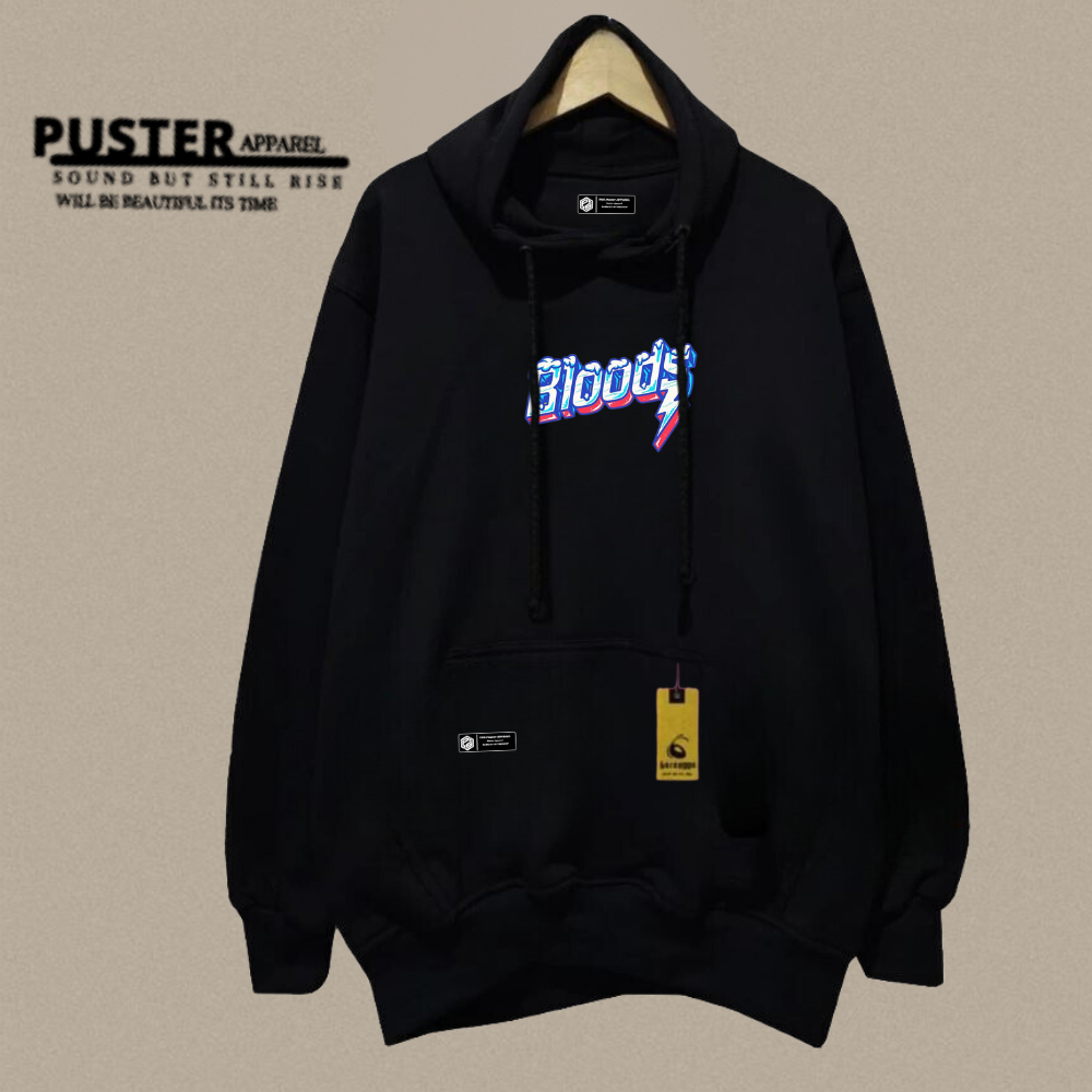 Sweater Hoodie Pria Wanita Switer Cowok Kachios Jumper Hoodie Simple Sablon Bloods Terbaru JaCket Co