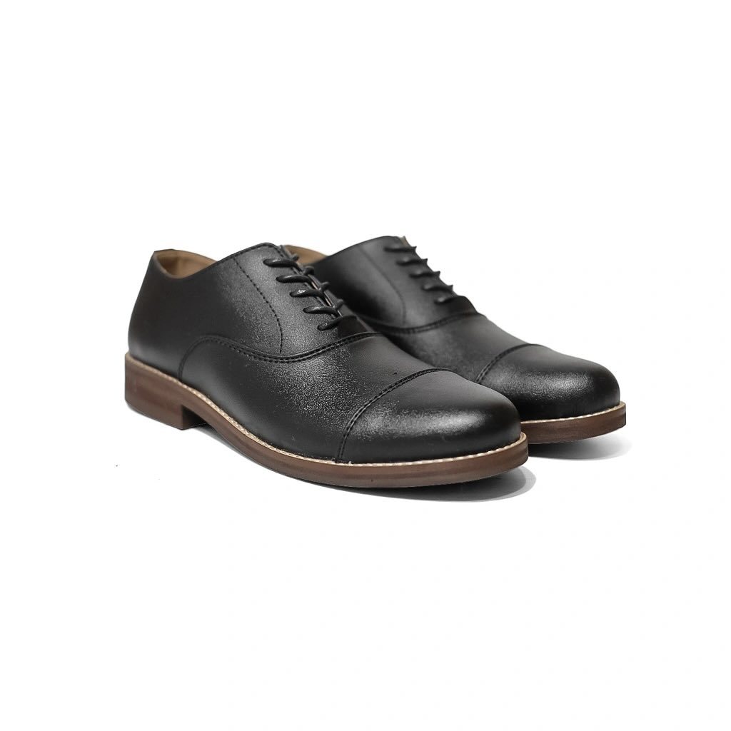 BRYGAN SHOES - SANADA DERBY OXFORD BLACK