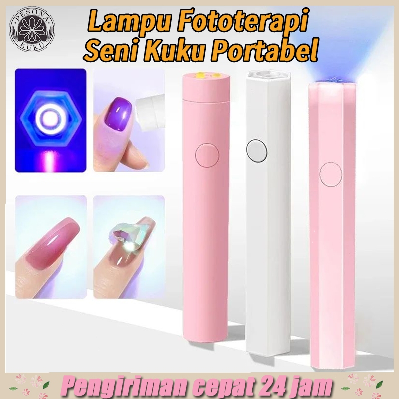 3W Lampu UV Untuk Kuku Lampu Pengering Kuku, Lampu UV Pengisian Daya USB Mini Untuk Cat Kuku Gel Yan