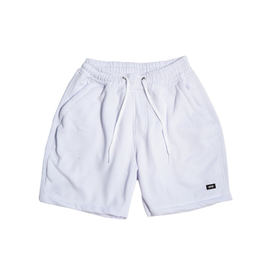 HFD Celana Pendek Boardshort Putih Pria Wanita Premium Original Tebal