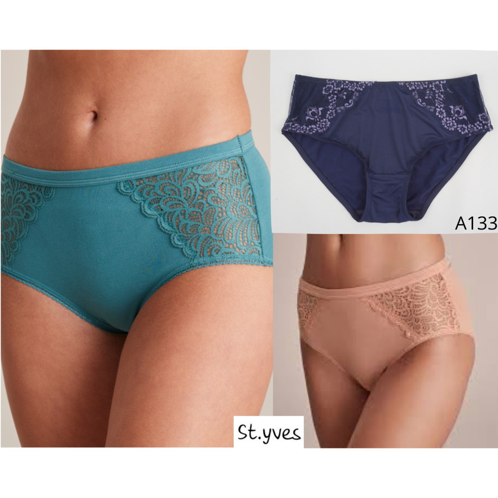 Celana Dalam Wanita Renda ST YVES Panty Model Midi Bahan Halus Pakaian Dalam / Underwear A133