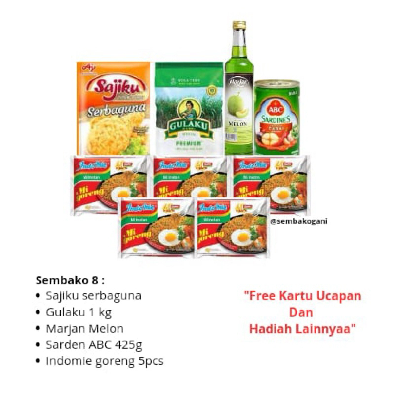 

KADO IBU / PARCEL SEMBAKO / SEMBAKO MURAH / PAKET SEMBAKO