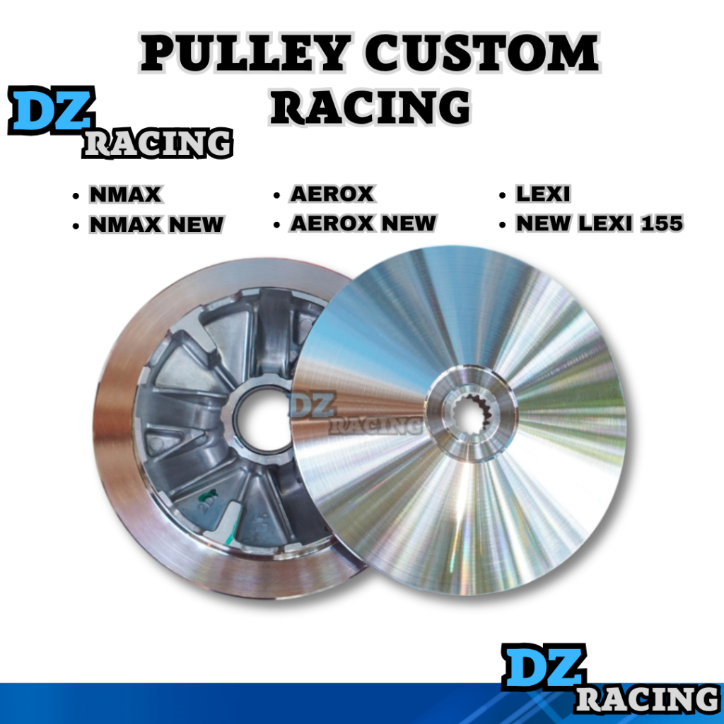 Pulley Custom Interlock Aerox Nmax Lexi 13,5 13,8 Pully Rumah Roller Nmax Aerox New Nmax New Aerox