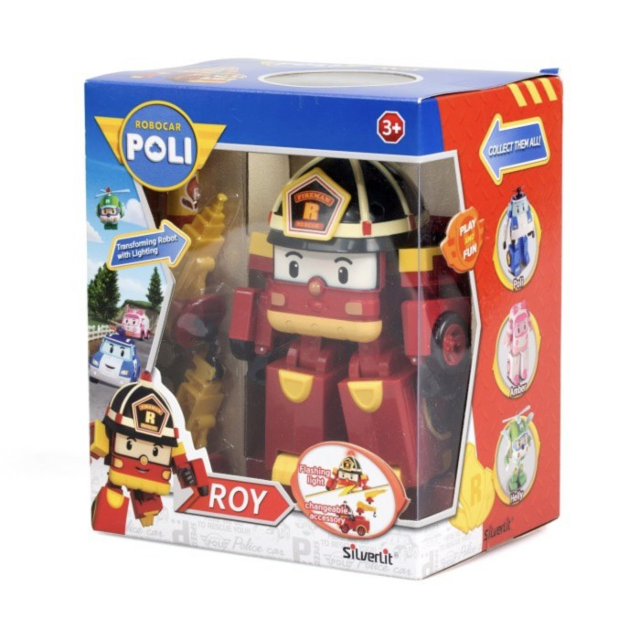 ROBOCAR POLI TRANSFORMING ROBOT WITH LIGHTING ROY 83093 ORIGINAL