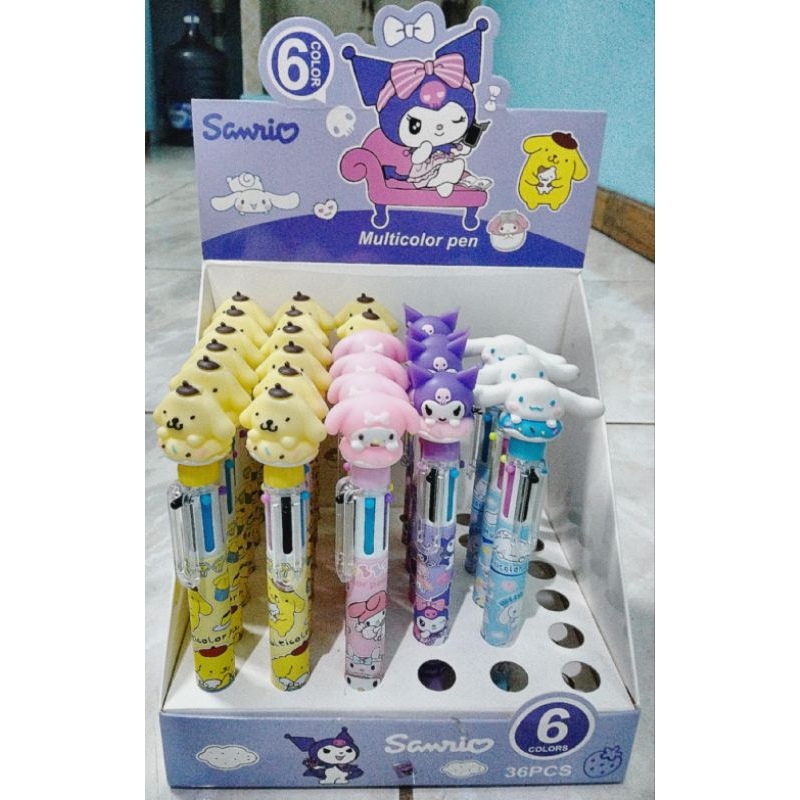 

Pulpen 6 Warna Sanrio