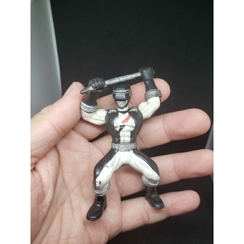 POWER RANGERS OVER DRIVE OVERDRIVE POWERRANGERS HITAM BLACK ORIGINAL ASLI BANDAI 2006 KARET PADAT GO