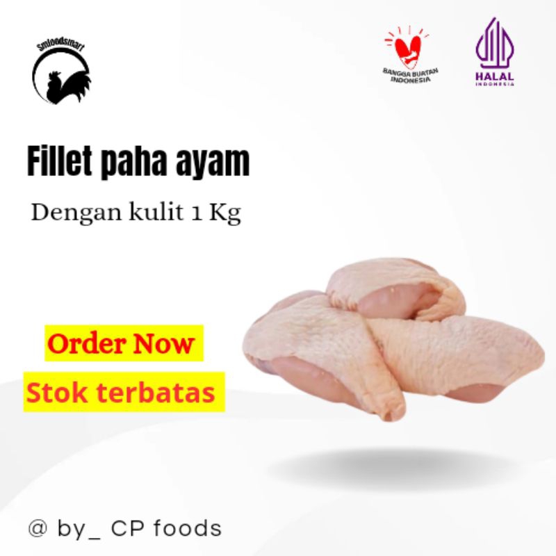 

Daging paha ayam fillet boneless dengan kulit 1kg